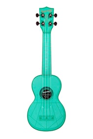 Waterman Soprano Composite Ukulele Cobalt Blue Transparent with Bag